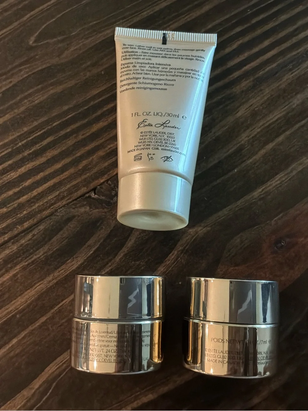 Estée Lauder 3 piece Re-Nutriv Eye cream, Youth cream, Cleanser